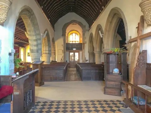 The nave at All Saints, Durrington