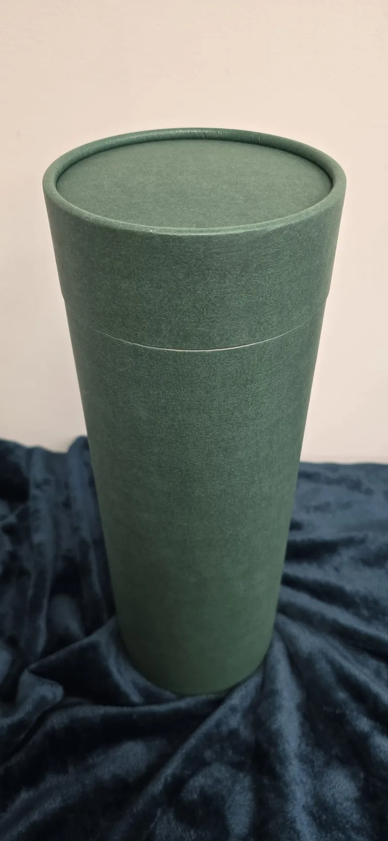 A plain tube in sage green