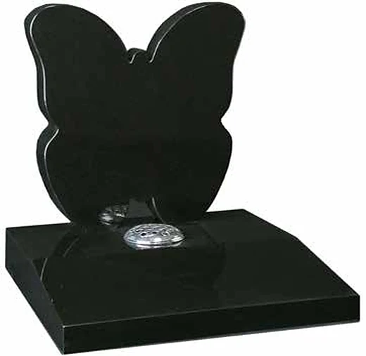 A butterfly silhouette — Black Granite, catalogue reference WG201